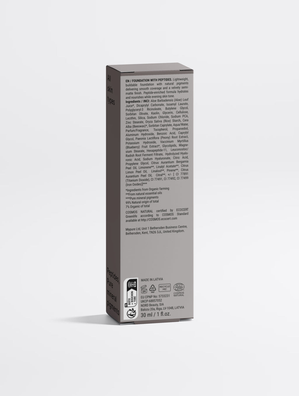 Fond de Teint aux Peptides — 10 Clair Chaud